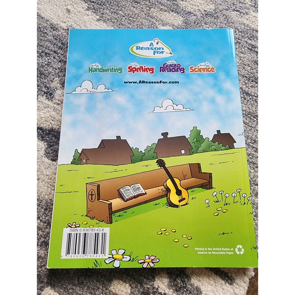 A Reason For Handwriting Cursive E Worktext Workbook Scripture Verses Outreach